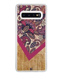 Coque Galaxy S10 – Graphic wood rouge