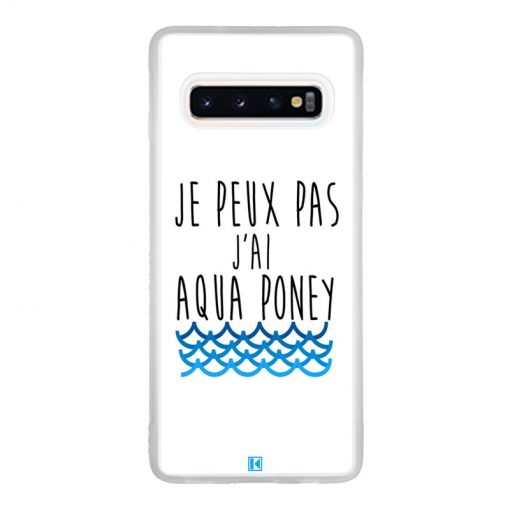 Coque Galaxy S10 – Je peux pas j'ai aqua poney