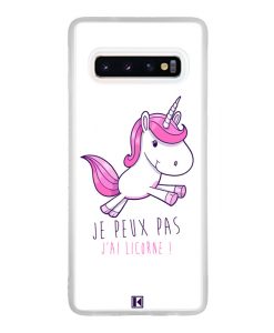 Coque Galaxy S10 – Je peux pas j'ai licorne