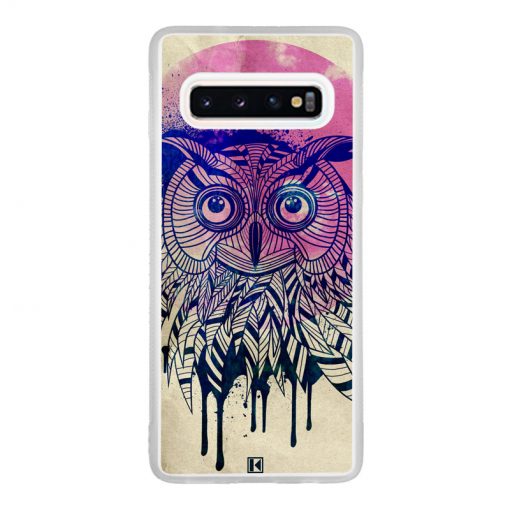 Coque Galaxy S10 – Owl face