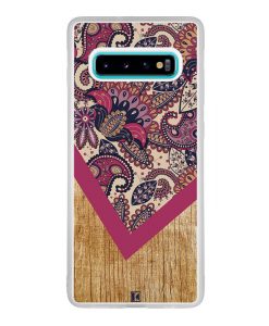 Coque Galaxy S10 Plus – Graphic wood rouge