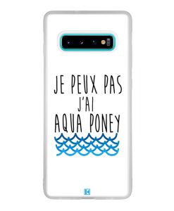 Coque Galaxy S10 Plus – Je peux pas j'ai aqua poney