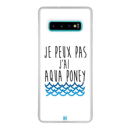 Coque Galaxy S10 Plus – Je peux pas j'ai aqua poney
