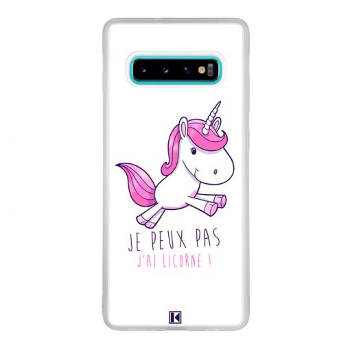 Coque Galaxy S10 Plus – Je peux pas j'ai licorne