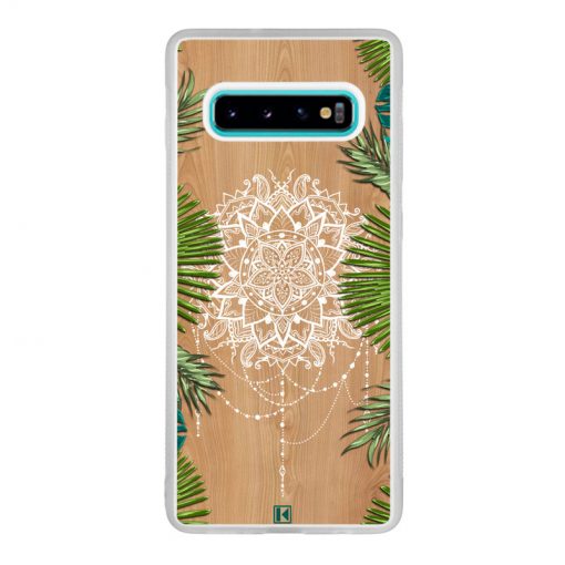 Coque Galaxy S10 Plus – Tropical wood mandala