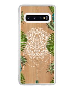 Coque Galaxy S10 – Tropical wood mandala