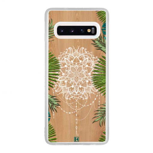 Coque Galaxy S10 – Tropical wood mandala