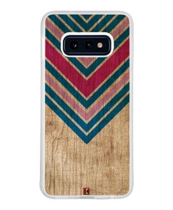 Coque Galaxy S10e – Chevron on wood