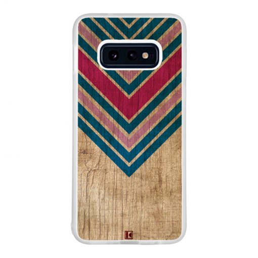 Coque Galaxy S10e – Chevron on wood