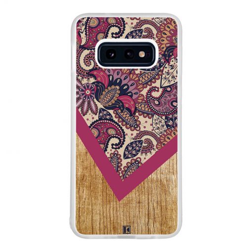 Coque Galaxy S10e – Graphic wood rouge
