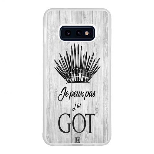 Coque Galaxy S10e – Je peux pas j'ai Game of Thrones