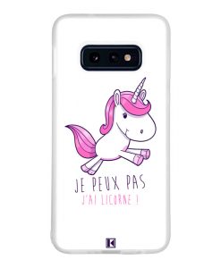 Coque Galaxy S10e – Je peux pas j'ai licorne