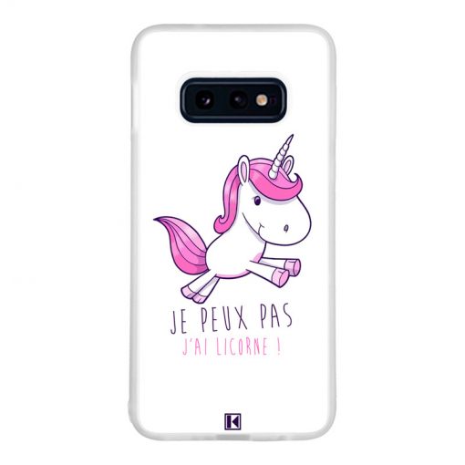 Coque Galaxy S10e – Je peux pas j'ai licorne