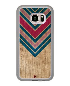 Coque Galaxy S7 – Chevron on wood