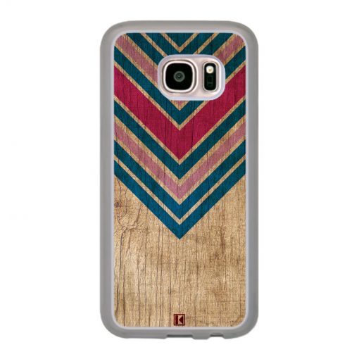 Coque Galaxy S7 – Chevron on wood