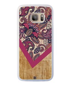 Coque Galaxy S7 Edge – Graphic wood rouge