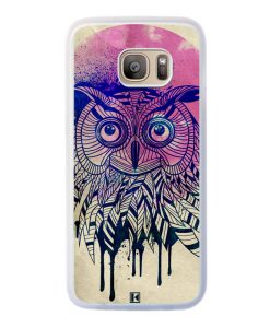 Coque Galaxy S7 Edge – Owl face