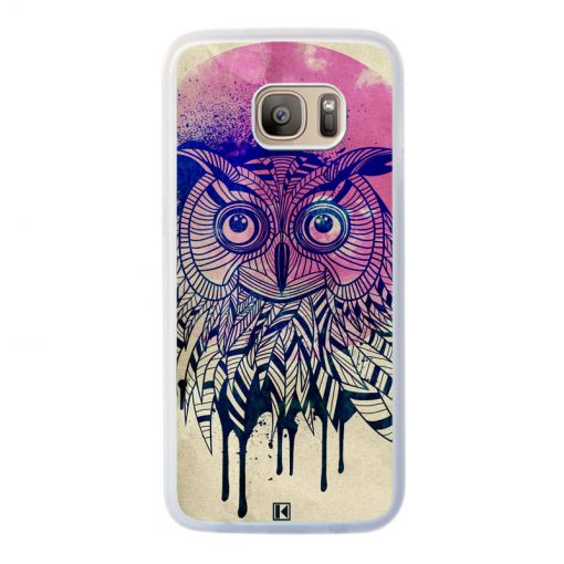 Coque Galaxy S7 Edge – Owl face