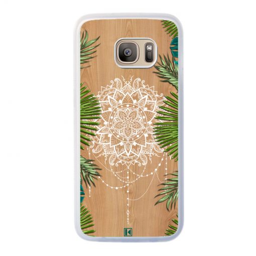 Coque Galaxy S7 Edge – Tropical wood mandala