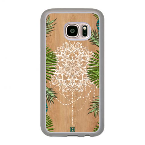 Coque Galaxy S7 – Tropical wood mandala