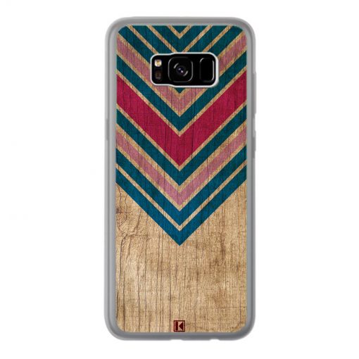 Coque Galaxy S8 Plus – Chevron on wood