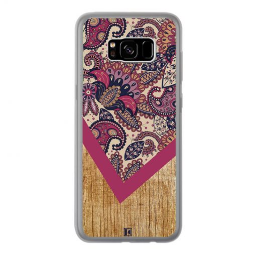 Coque Galaxy S8 Plus – Graphic wood rouge