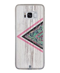 Coque Galaxy S8 – Triangle on white wood