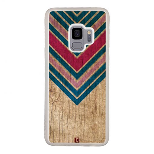 Coque Galaxy S9 – Chevron on wood