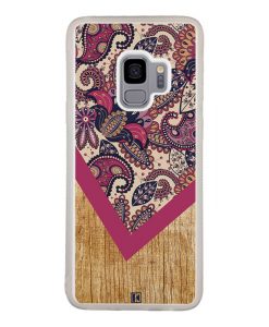 Coque Galaxy S9 – Graphic wood rouge