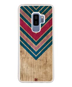 Coque Galaxy S9 Plus – Chevron on wood