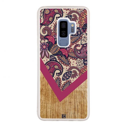 Coque Galaxy S9 Plus – Graphic wood rouge