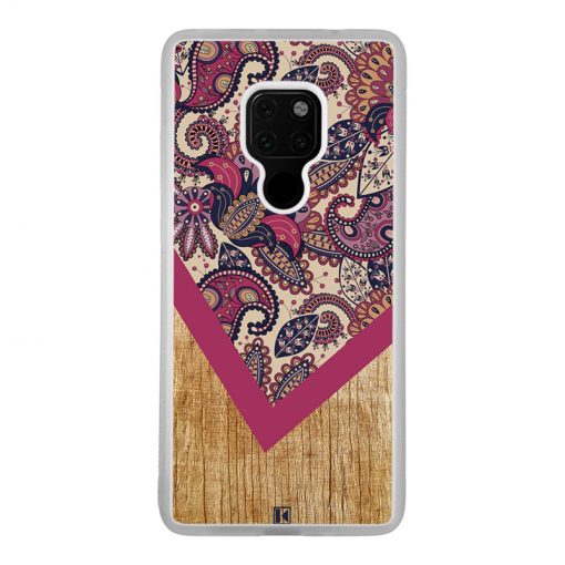 Coque Huawei Mate 20 – Graphic wood rouge