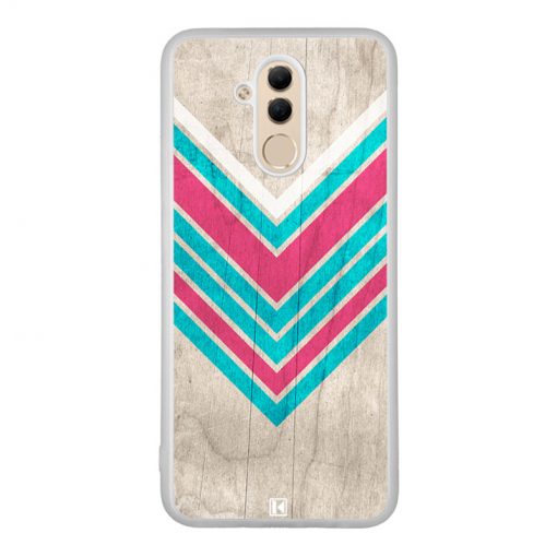 Coque Huawei Mate 20 Lite – Chevron on white wood