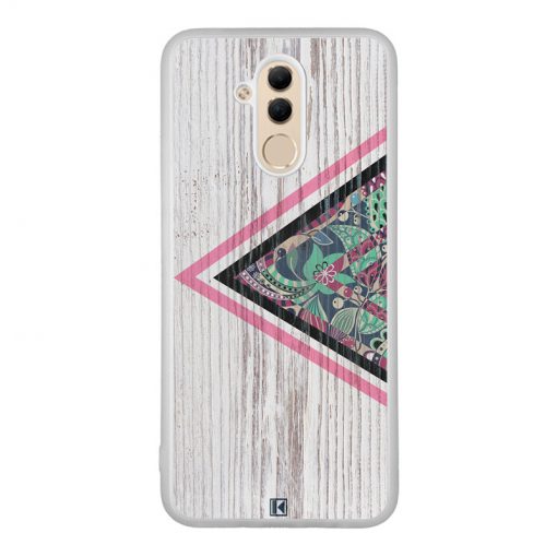 Coque Huawei Mate 20 Lite – Triangle on white wood