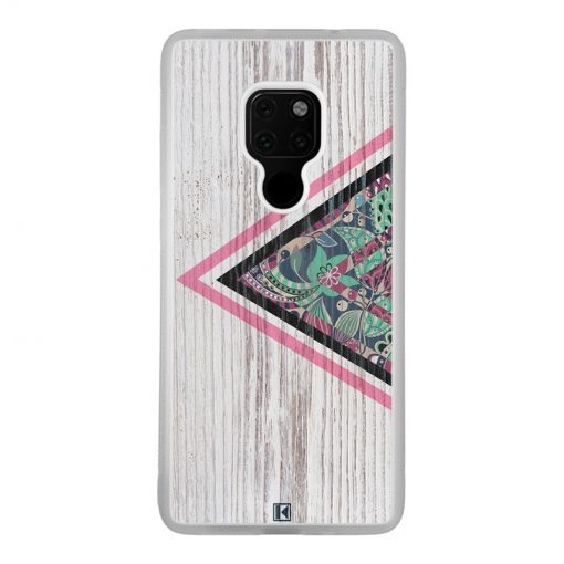 Coque Huawei Mate 20 – Triangle on white wood