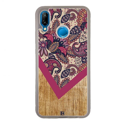 Coque Huawei P20 Lite – Graphic wood rouge