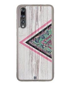 Coque Huawei P20 Pro – Triangle on white wood
