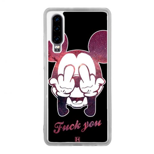 Coque Huawei P30 – Mickey fuck you