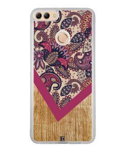Coque Huawei Y9 2018 – Graphic wood rouge
