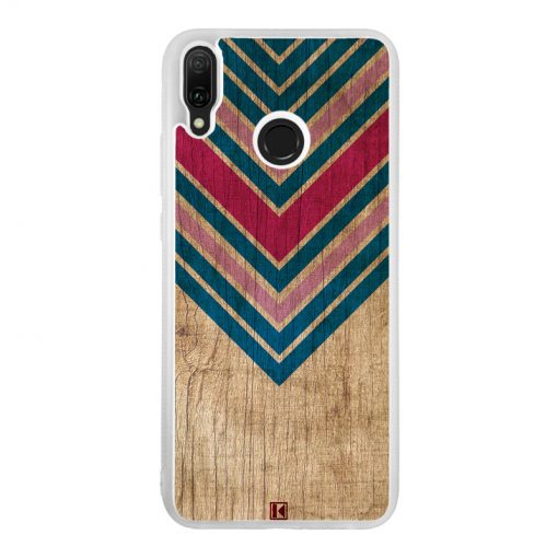 Coque Huawei Y9 2019 – Chevron on wood