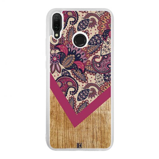 Coque Huawei Y9 2019 – Graphic wood rouge