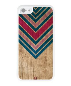 Coque iPhone 5c – Chevron on wood