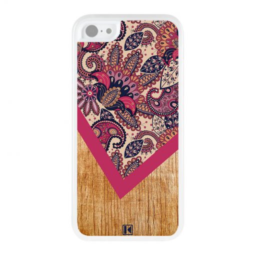 Coque iPhone 5c – Graphic wood rouge