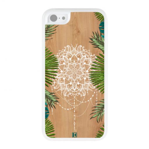 Coque iPhone 5c – Tropical wood mandala