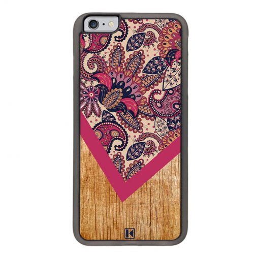 Coque iPhone 6 Plus / 6s Plus – Graphic wood rouge