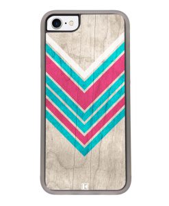 Coque iPhone 7 / 8 – Chevron on white wood