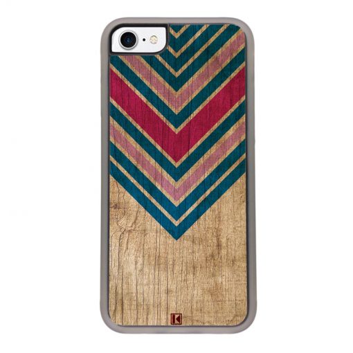 Coque iPhone 7 / 8 – Chevron on wood