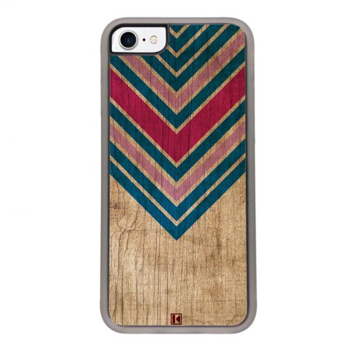 Coque iPhone 7 / 8 – Chevron on wood