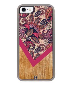 Coque iPhone 7 / 8 – Graphic wood rouge