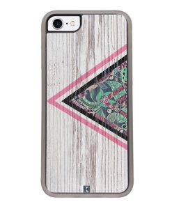 Coque iPhone 7 / 8 – Triangle on white wood